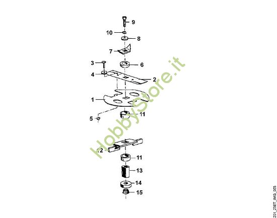 C - Gruppo lame GE GE 330 della marca Viking