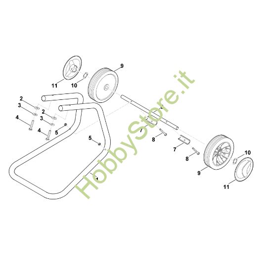 Picture of C - Piede della ruota GE 35.1 L