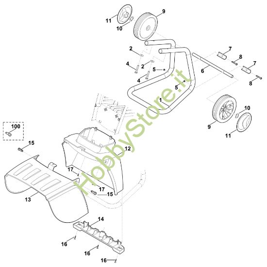 Picture of C - Piede della ruota GE 35.2 L
