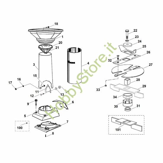 Picture of D - Imbuto, gruppo lame GE 365