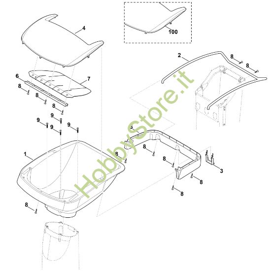 Picture of A - Parte superiore imbuto ATO 400