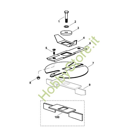 Picture of B - Gruppo lame SET 300