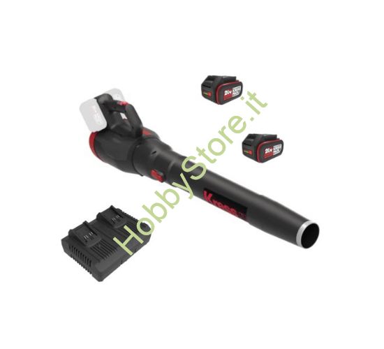 Soffiatore Kress 40 Volt KG584 2 Batterie e 1 Caricabatterie