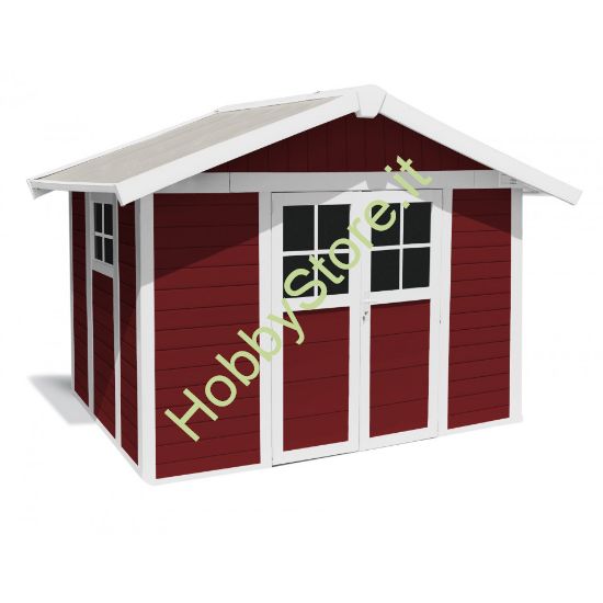 Casetta da giardino Deco 7,5 Red Line Grosfillex