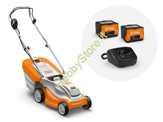Rasaerba a Batteria Stihl RMA 235 con 2 batterie ak 30 e caricabatterie al 101