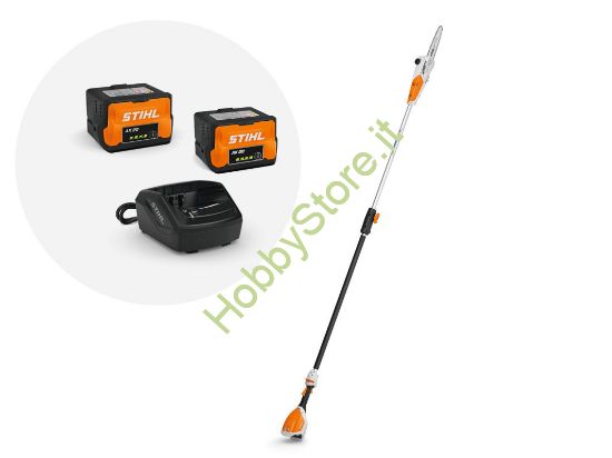 Potatore Stihl HTA 50 a batteria con 2 AK 20 e 1 AL 101