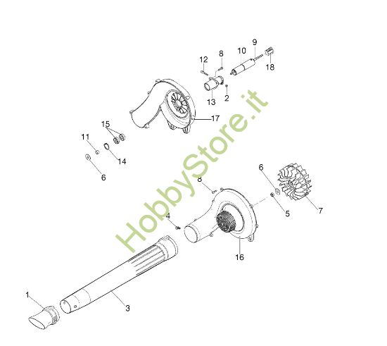 Picture of Soffiatore Applicazione (Soffiatore) BC 240 D (Ø24/24)