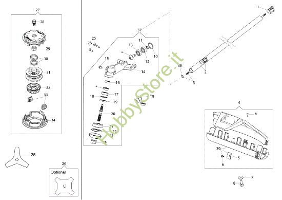 Picture of Decespugliatore Applicazione (Decespugliatore) BC 240 D (Ø24/24)