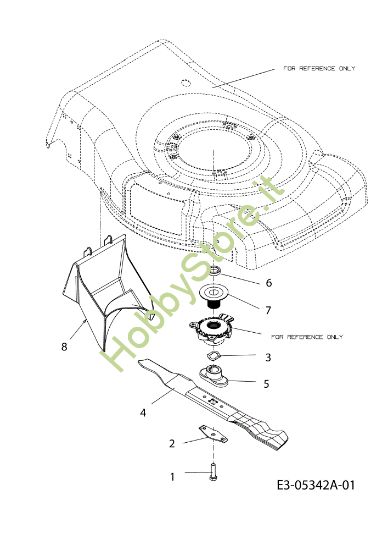 Picture of Gruppo lame G 55 VBX 4-IN-1 Cat. 2010 Rasaerba