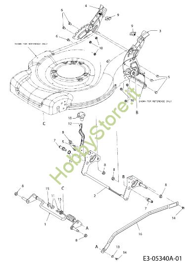 Picture of Sistema altezza di taglio G 55 VBX 4-IN-1 Cat. 2010 Rasaerba