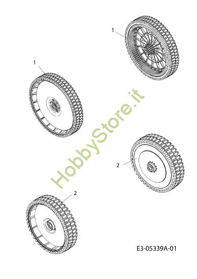 Picture of Ruote G 55 VBX 4-IN-1 Cat. 2010 Rasaerba