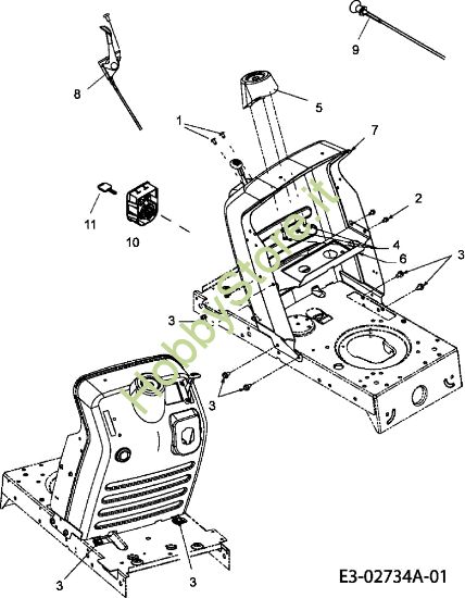 Picture of Cruscotto POLO 108/17,5 H Trattorino