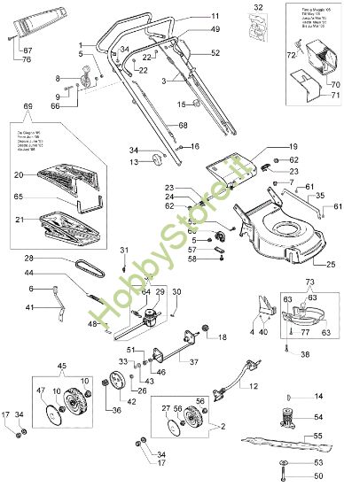 Picture of Esploso (Da Giugno '07) G 48 TBG Rasaerba