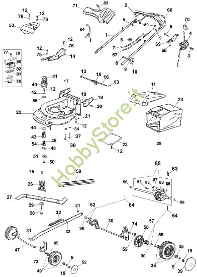 Picture of Esploso completo MAX 53 TE Rasaerba