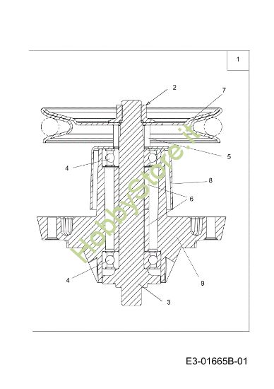Picture of Supporto lame (1/2) KROSSER 92/16 H Cat. 2010 Trattorino