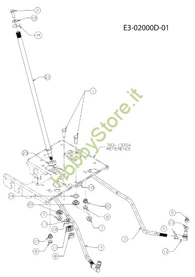 Picture of Gruppo sterzo KROSSER 105/22 H Cat. 2010 Trattorino