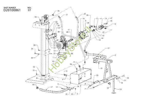 Picture of Gruppo motore trifase SPL 1200 T Spaccalegna
