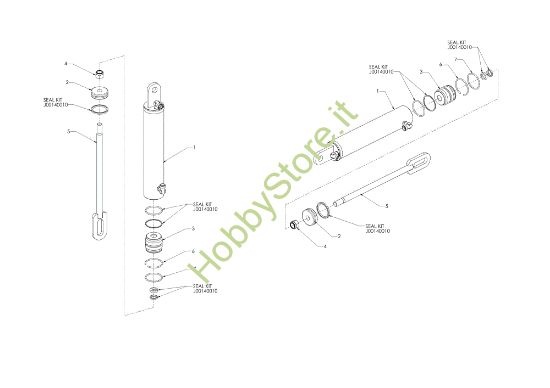 Picture of Cilindro sollevamento SPL 1700 H T+PTO Spaccalegna