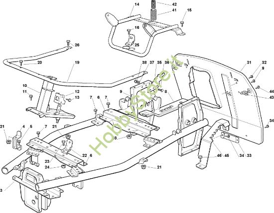 Picture of Telaio OM 63C/6,5M France Cat.2010 Trattorino (solo per il mercato francese)