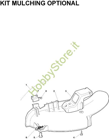 Picture of Kit Mulching OM 63C/6,5M France Cat.2010 Trattorino (solo per il mercato francese)