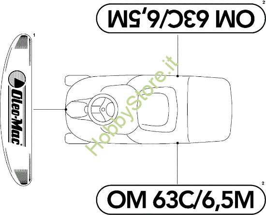 Picture of Etichette (2/2) OM 63C/6,5M France Cat.2010 Trattorino (solo per il mercato francese)