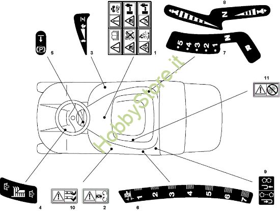 Picture of Etichette (1/2) OM 72C/12,5M Cat.2010 Trattorino