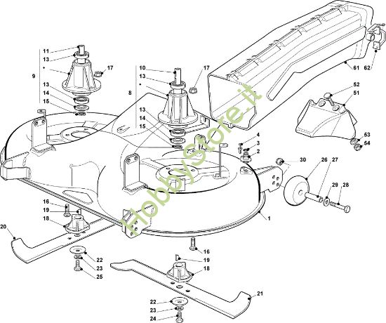 Picture of Piatto di taglio (2) OM 102C/16,5M Cat.2010 Trattorino