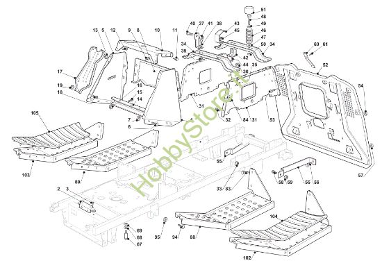 Picture of Telaio OM 93C/13,5H Cat.2010 Trattorino
