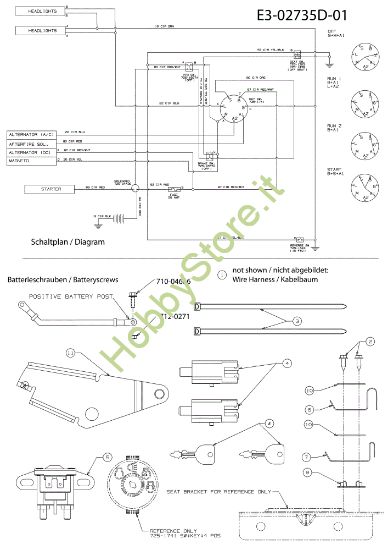 Picture of Schema elettrico (1/2) TORNADO 108/15,5 T Cat.2010 Trattorino