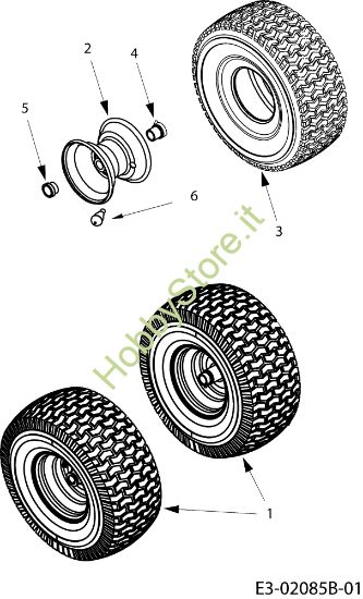 Picture of Ruote anteriori TORNADO 108/20 H Cat.2010 Trattorino