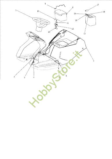 Picture of Cofano (3/3) OM 106J/16H Cat.2010 Trattorino