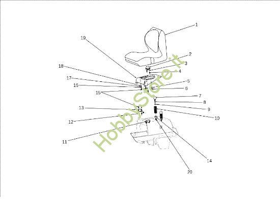 Picture of Cofano (2/3) OM 106J/17,5H Cat.2010 Trattorino