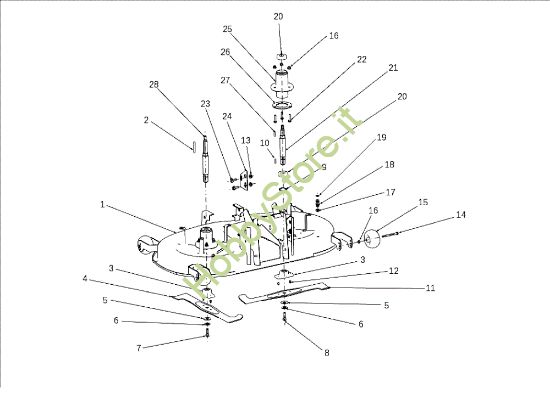 Picture of Piatto di taglio (1/3) OM 106J/18H Cat.2010 Trattorino