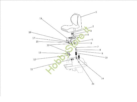 Picture of Cofano (2/3) OM 106J/18H Cat.2010 Trattorino
