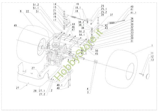 Picture of Assale posteriore APACHE 92 4x4 EVO Cat.2011 Trattorino