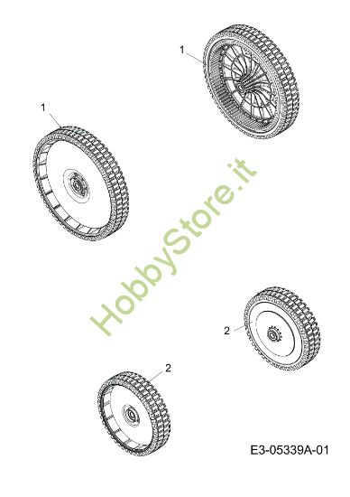 Picture of Ruote G 55 VBX 4-IN-1 Cat. 2011 Rasaerba