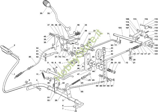 Picture of Comando freno e comando cambio OM 72C/13H Cat.2011 Trattorino