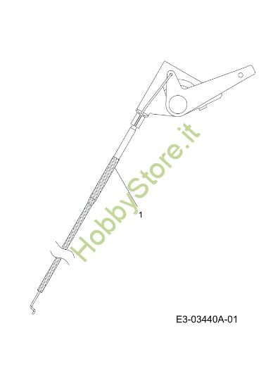 Picture of Cavo acceleratore KROSSER 92/16 H Cat. 2011 (13XXXXXX636) Trattorino