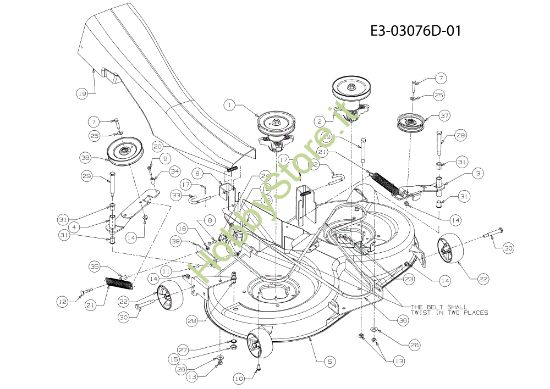 Picture of Piatto di taglio (13AN49KN636) KROSSER 105/17,5 H Cat. 2011 (13XXXXXX636) Trattorino