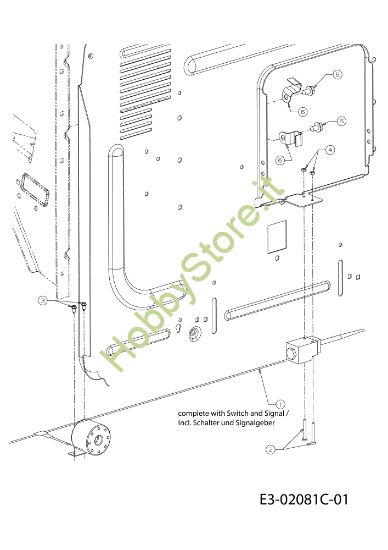 Picture of Interruttore sacco pieno KROSSER 105/17,5 H Cat. 2011 (13XXXXXX636) Trattorino