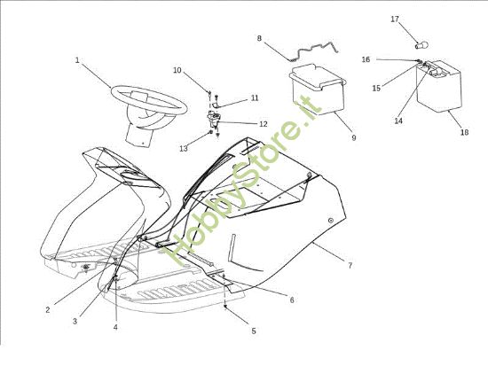 Picture of Cofano (3/3) OM 106J/24H 4X4 Cat.2011 Trattorino