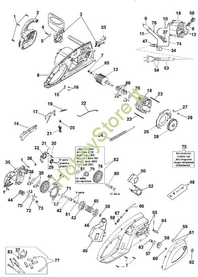 Picture of Esploso completo E 1900 Elettrosega