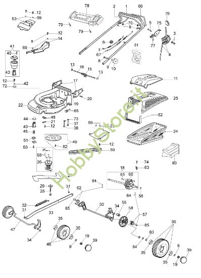 Picture of Esploso completo MAX 53 TH "190 KM" PLUS CUT Rasaerba