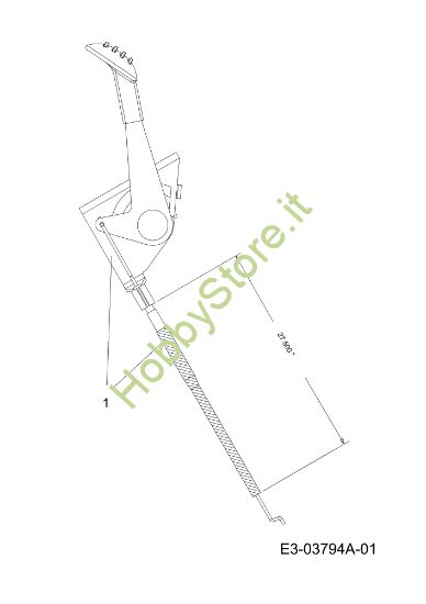 Picture of Cavo acceleratore TORNADO 97/13 T Cat.2012 Trattorino