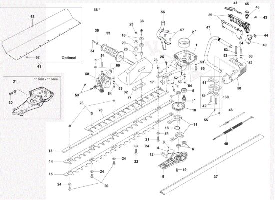 Picture of Gruppo lame HCS 280 XP Tagliasiepi