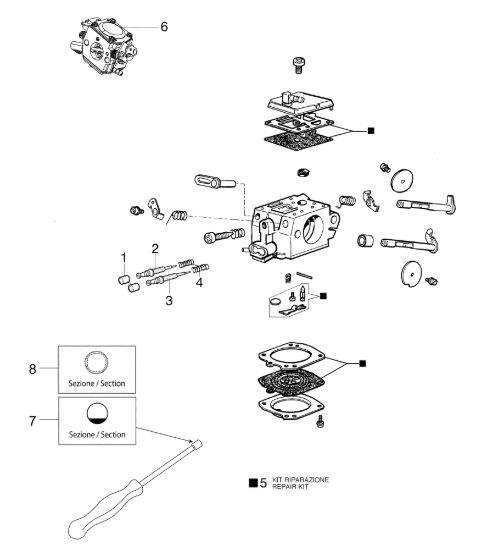 Picture of Carburatore HDA-314 GS 520 Motosega