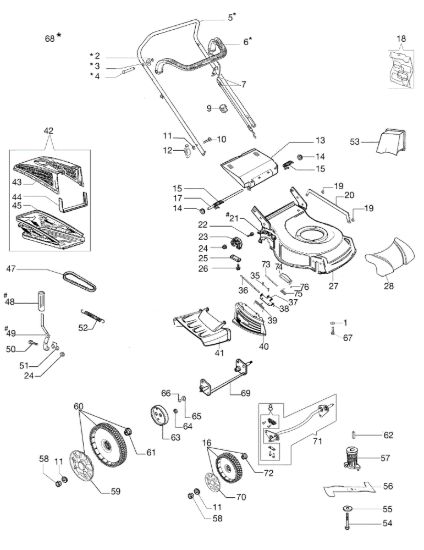 Picture of Esploso GV 48 PK ALLROAD PLUS 4 (K600) Rasaerba