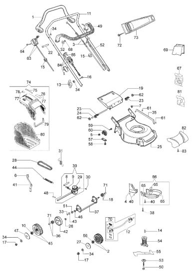Picture of Esploso completo G 53 TKE COMFORT PLUS (K655LI) EURO 5 Rasaerba