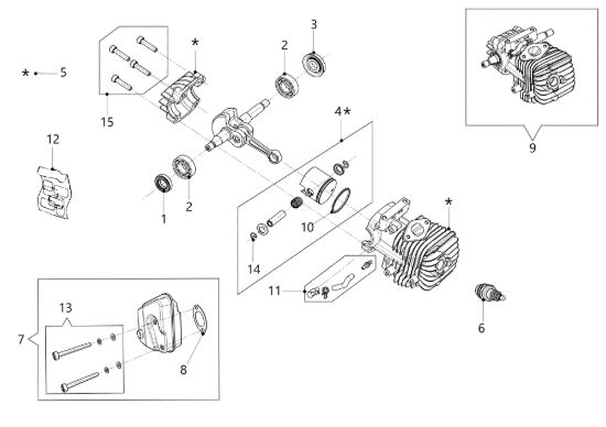 Picture of Motore GSTH 240 Motosega