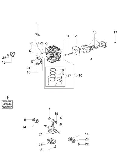 Picture of Motore GS 940 Motosega